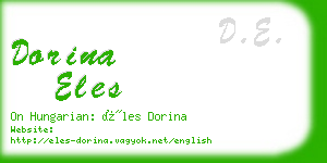 dorina eles business card